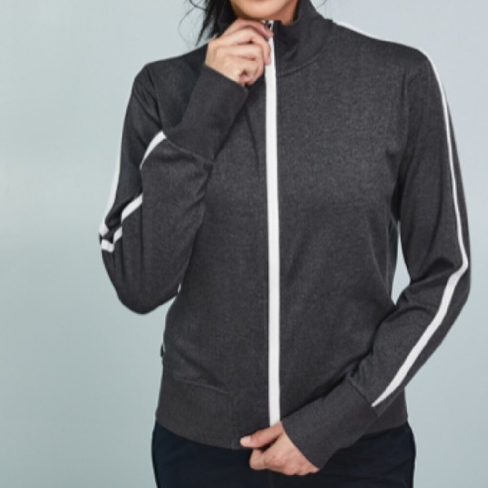 Vuori Eclipse Full Zip Track Jacket Charcoal Gray… - image 1